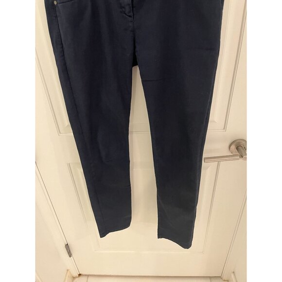 Brunello Cucinelli Twill Casual Chino Women's 5 Pocket Blue Pants Size 8 - Picture 3 of 15